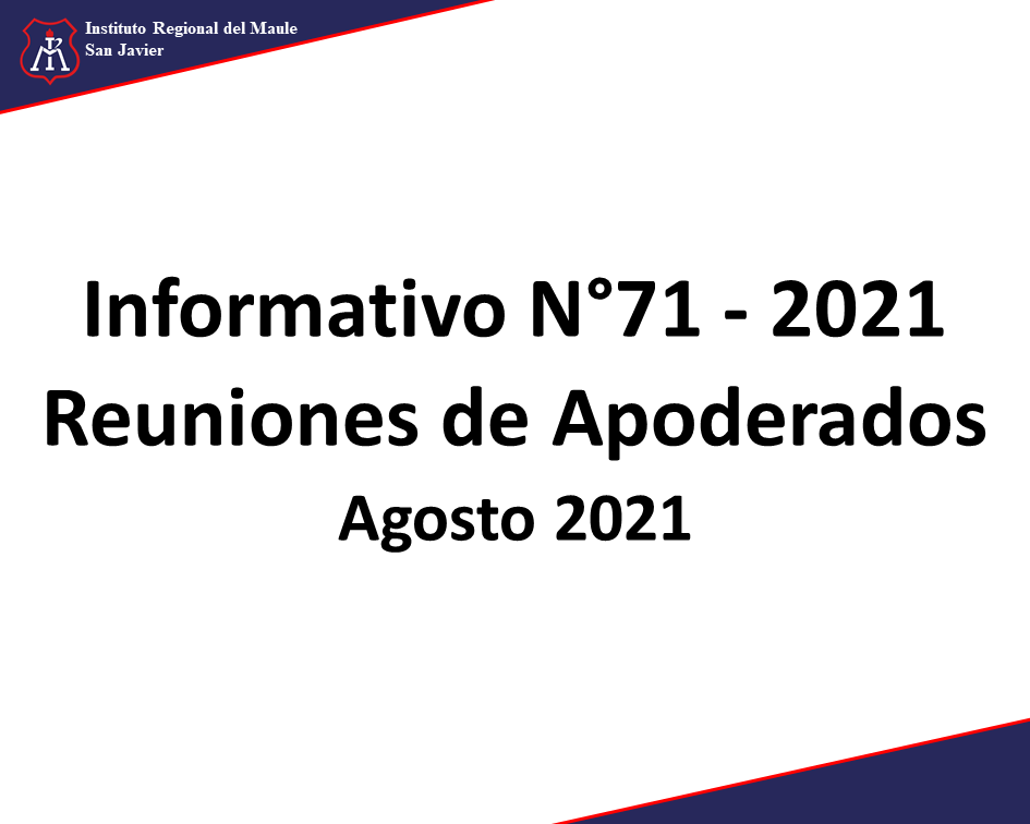 InformativoN71_reunionesAgosto2021